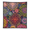 Australia Blooming Bright Flowers Quilt - Blooming Bright Flowers Meadow Seamless Art Inspired Quilt