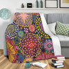 Australia Blooming Bright Flowers Blanket - Blooming Bright Flowers Meadow Seamless Art Inspired Blanket