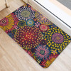 Australia Blooming Bright Flowers Door Mat - Blooming Bright Flowers Meadow Seamless Art Inspired Door Mat