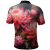 Australia Waratah Polo Shirt - Waratah Oil Painting Abstract Ver1 Polo Shirt