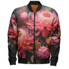 Australia Waratah Bomber Jacket - Waratah Oil Painting Abstract Ver1 Bomber Jacket