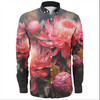 Australia Waratah Long Sleeve Shirts - Waratah Oil Painting Abstract Ver1 Long Sleeve Shirts