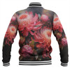 Australia Waratah Baseball Jacket - Waratah Oil Painting Abstract Ver1 Baseball Jacket