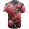 Australia Waratah Baseball Shirt - Waratah Oil Painting Abstract Ver1 Baseball Shirt