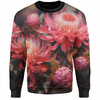 Australia Waratah Sweatshirt - Waratah Oil Painting Abstract Ver1 Sweatshirt