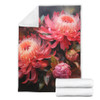 Australia Waratah Blanket - Waratah Oil Painting Abstract Ver1 Blanket