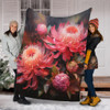 Australia Waratah Blanket - Waratah Oil Painting Abstract Ver1 Blanket