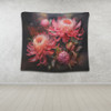 Australia Waratah Tapestry - Waratah Oil Painting Abstract Ver1 Tapestry
