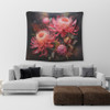 Australia Waratah Tapestry - Waratah Oil Painting Abstract Ver1 Tapestry