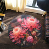 Australia Waratah Round Rug - Waratah Oil Painting Abstract Ver1 Round Rug