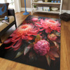 Australia Waratah Area Rug - Waratah Oil Painting Abstract Ver1 Area Rug