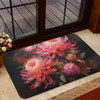 Australia Waratah Door Mat - Waratah Oil Painting Abstract Ver1 Door Mat