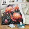 Australia Waratah Blanket - Waratah Oil Painting Abstract Ver2 Blanket