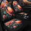 Australia Waratah Car Seat Covers - Waratah Oil Painting Abstract Ver2 Car Seat Covers