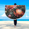 Australia Waratah Beach Blanket - Waratah Oil Painting Abstract Ver2 Beach Blanket