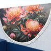 Australia Waratah Beach Blanket - Waratah Oil Painting Abstract Ver2 Beach Blanket