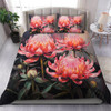 Australia Waratah Bedding Set - Waratah Oil Painting Abstract Ver3 Bedding Set