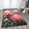 Australia Waratah Area Rug - Waratah Oil Painting Abstract Ver3 Area Rug