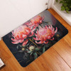 Australia Waratah Door Mat - Waratah Oil Painting Abstract Ver3 Door Mat