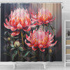 Australia Waratah Shower Curtain - Waratah Oil Painting Abstract Ver3 Shower Curtain