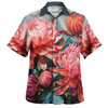 Australia Waratah Hawaiian Shirt - Waratah Oil Painting Abstract Ver4 Hawaiian Shirt
