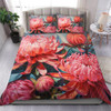 Australia Waratah Bedding Set - Waratah Oil Painting Abstract Ver4 Bedding Set