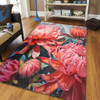 Australia Waratah Area Rug - Waratah Oil Painting Abstract Ver4 Area Rug