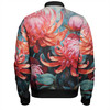 Australia Waratah Bomber Jacket - Waratah Oil Painting Abstract Ver5 Bomber Jacket