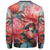 Australia Waratah Sweatshirt - Waratah Oil Painting Abstract Ver5 Sweatshirt