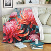 Australia Waratah Blanket - Waratah Oil Painting Abstract Ver5 Blanket