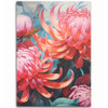 Australia Waratah Area Rug - Waratah Oil Painting Abstract Ver5 Area Rug