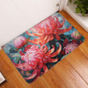 Australia Waratah Door Mat - Waratah Oil Painting Abstract Ver5 Door Mat