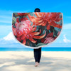 Australia Waratah Beach Blanket - Waratah Oil Painting Abstract Ver5 Beach Blanket