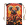 Australia Koala Drawstring Bag - Dreaming Art Koala Aboriginal Inspired Drawstring Bag