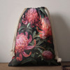 Australia Waratah Drawstring Bag - Red Waratah Flowers Fine Art Ver3 Drawstring Bag