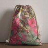 Australia Silvereye Drawstring Bag - Silvereye and Gum Blossom Drawstring Bag