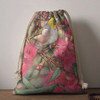 Australia Silvereye Drawstring Bag - Silvereye and Gum Blossom Drawstring Bag