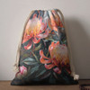 Australia Waratah Drawstring Bag - Waratah Oil Painting Abstract Ver2 Drawstring Bag