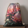 Australia Waratah Drawstring Bag - Waratah Oil Painting Abstract Ver3 Drawstring Bag