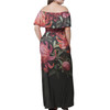 Australia Waratah Off Shoulder Long Dress - Red Waratah Flowers Fine Art Ver3 Off Shoulder Long Dress