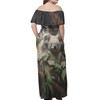 Australia Koala Off Shoulder Long Dress - Three Koalas with Gum Trees Ver3 Off Shoulder Long Dress