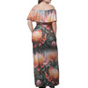 Australia Waratah Off Shoulder Long Dress - Waratah Oil Painting Abstract Ver2 Off Shoulder Long Dress