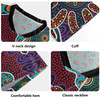 Australia Aboriginal Rugby Jersey - Aboriginal Dot Art Color Inspired Design Rugby Jersey