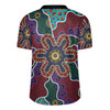 Australia Aboriginal Rugby Jersey - Aboriginal Dot Art Color Inspired Design Rugby Jersey