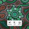 Australia Aboriginal Rugby Jersey - Aboriginal Green Dot Art Inspired Design Rugby Jersey