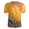 Australia Aboriginal Rugby Jersey - Aboriginal Indigenous Art Dot Inspired Design Rugby Jersey