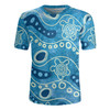 Australia Aboriginal Rugby Jersey - Aboriginal Sea And Turtle Dot Art Inspired Design Rugby Jersey