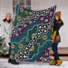 Australia Aboriginal Blanket - Dot Painting Art Blanket