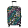 Australia Aboriginal Luggage Cover - Dot Painting Art Luggage Cover
