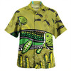 Australia Aboriginal Hawaiian Shirt - Mother And Baby Dugong Aboriginal Art Hawaiian Shirt